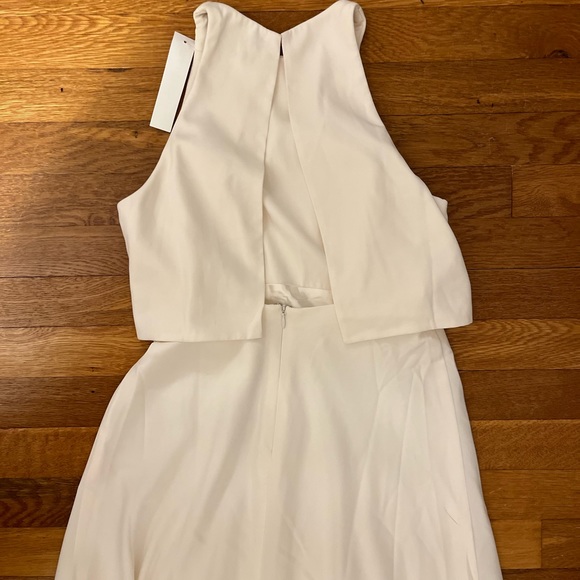 NWT BHLDN Jill Stuart Off White Iva Crepe Dress, Size 0 - Picture 6 of 8
